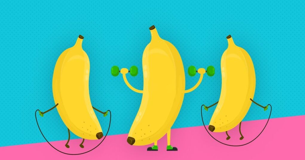 banany naśladują zwiększenie szerokości penisa podczas ćwiczeń